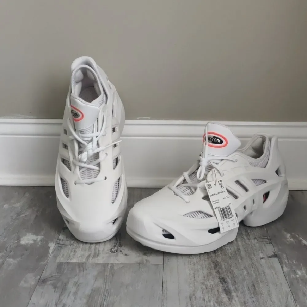 NWT Adidas White Climacool Breathable Sneakers with  Tongue Patch